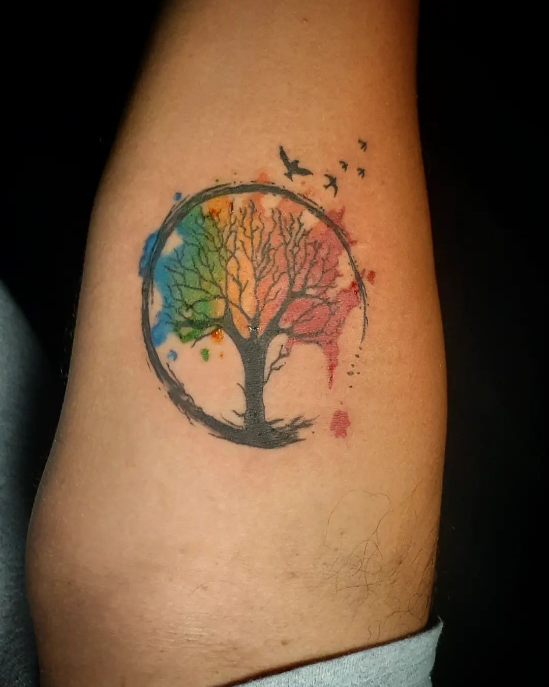 Diseño colorido del Árbol de la Vida