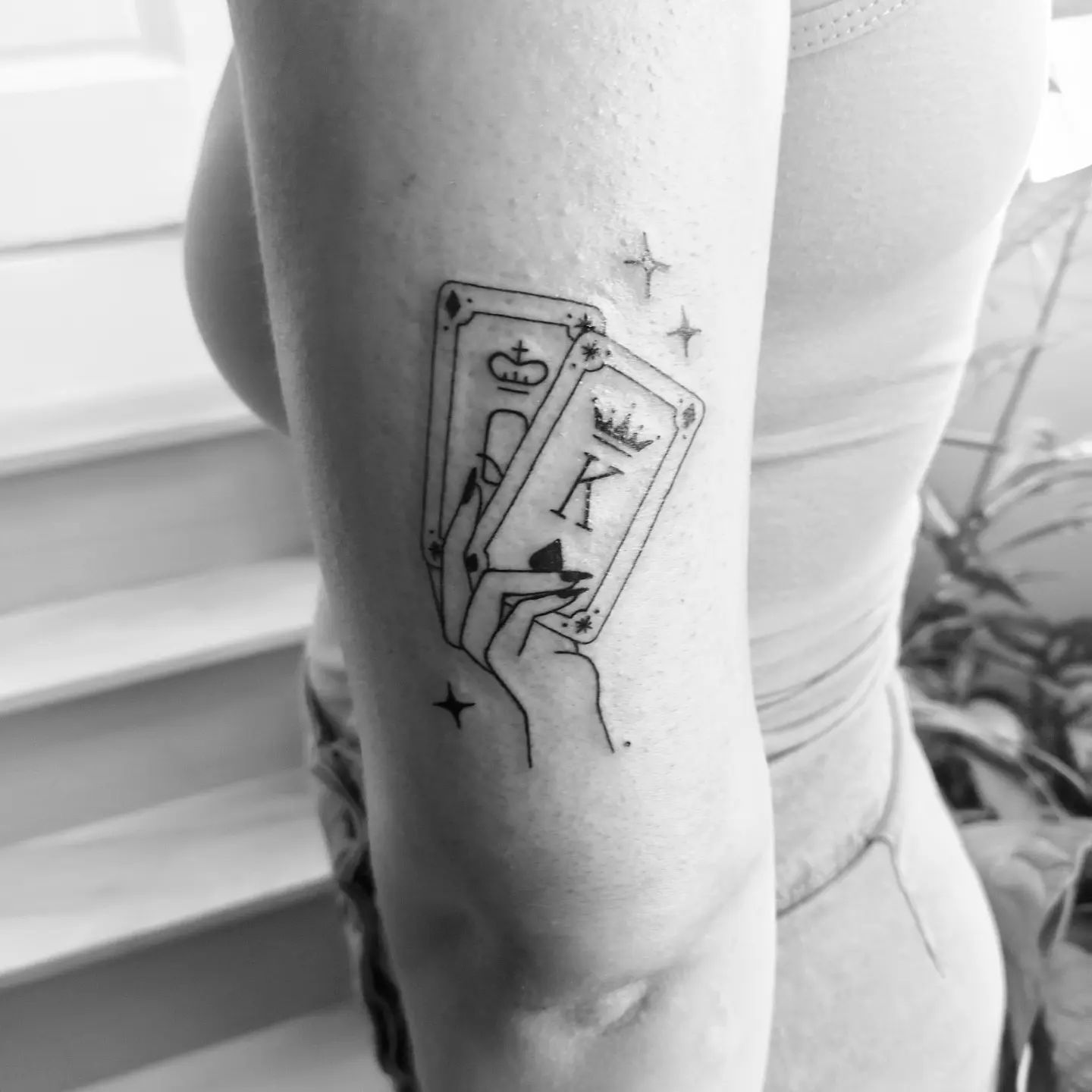 Tatuaje de par de espadas