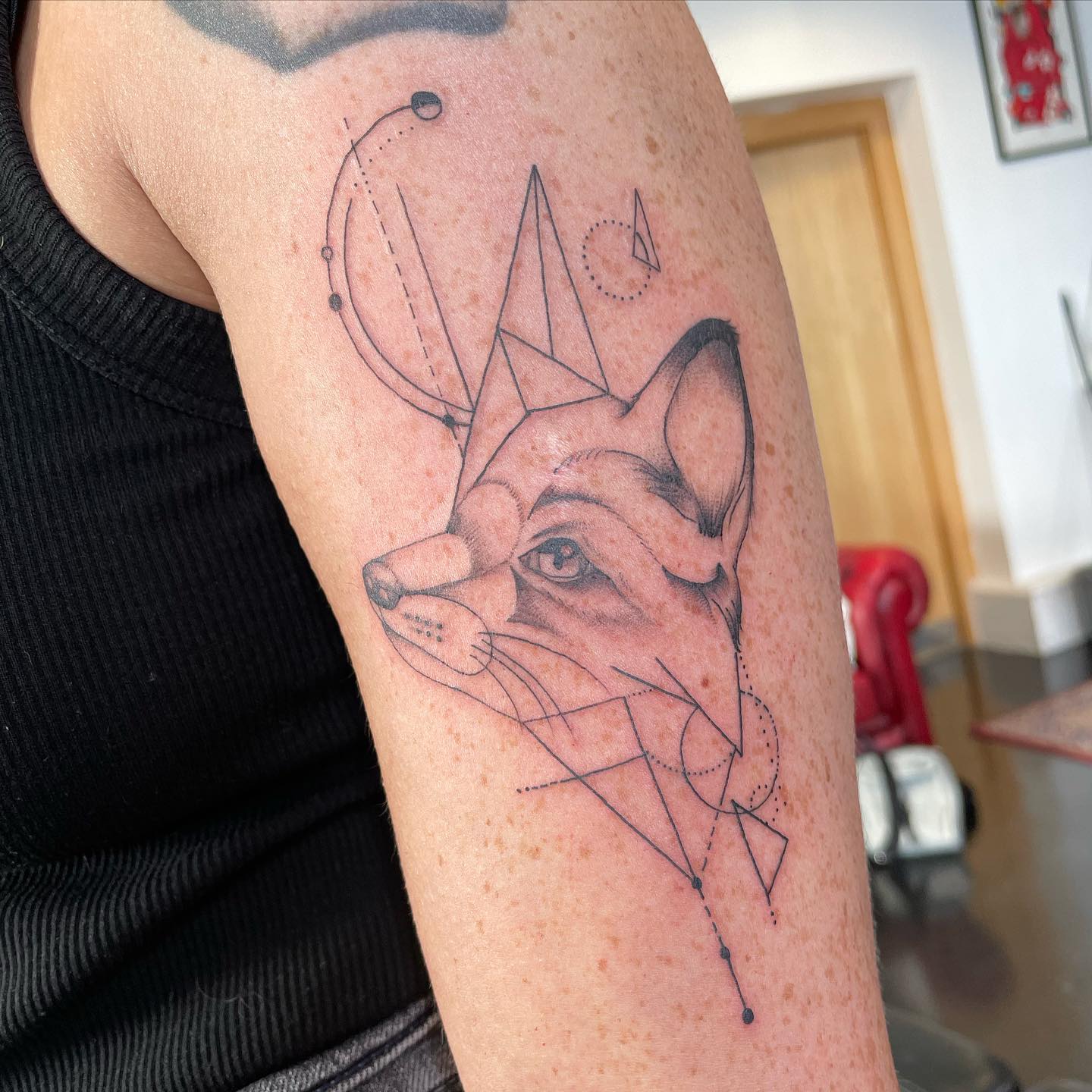 Tatuaje de Zorro en el Hombro