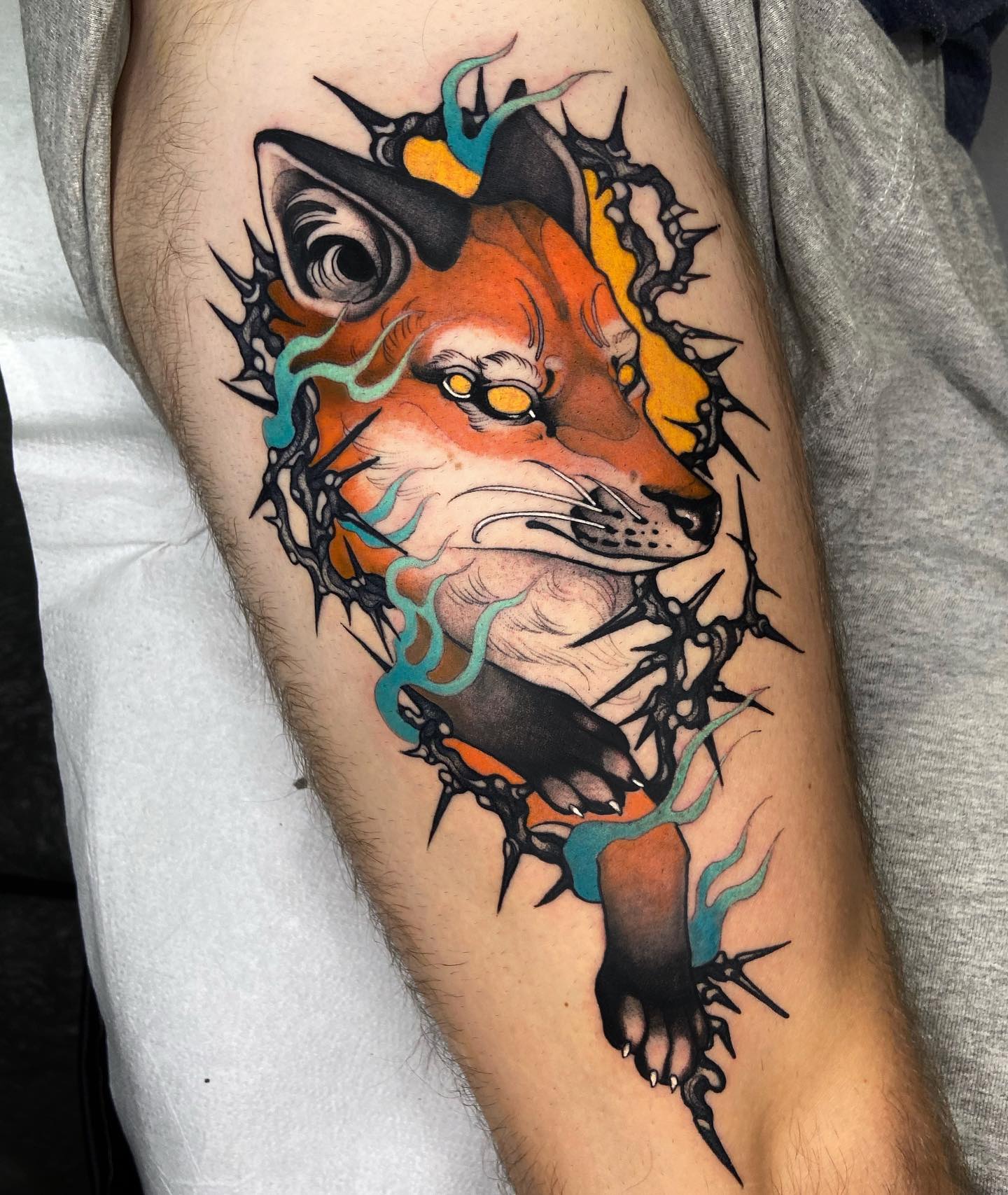 Tatuaje de Zorro Único