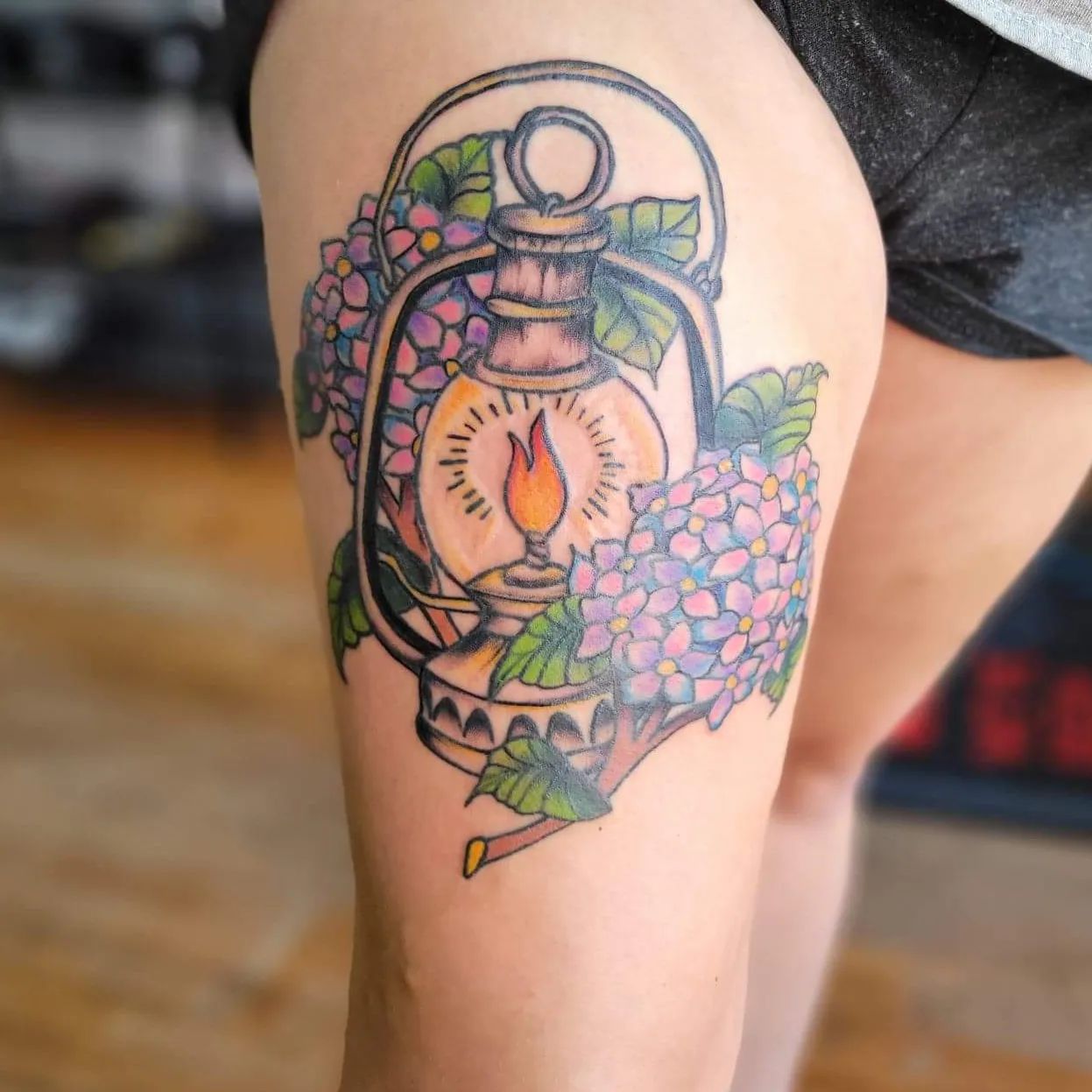 Lámpara Tatuaje del muslo
