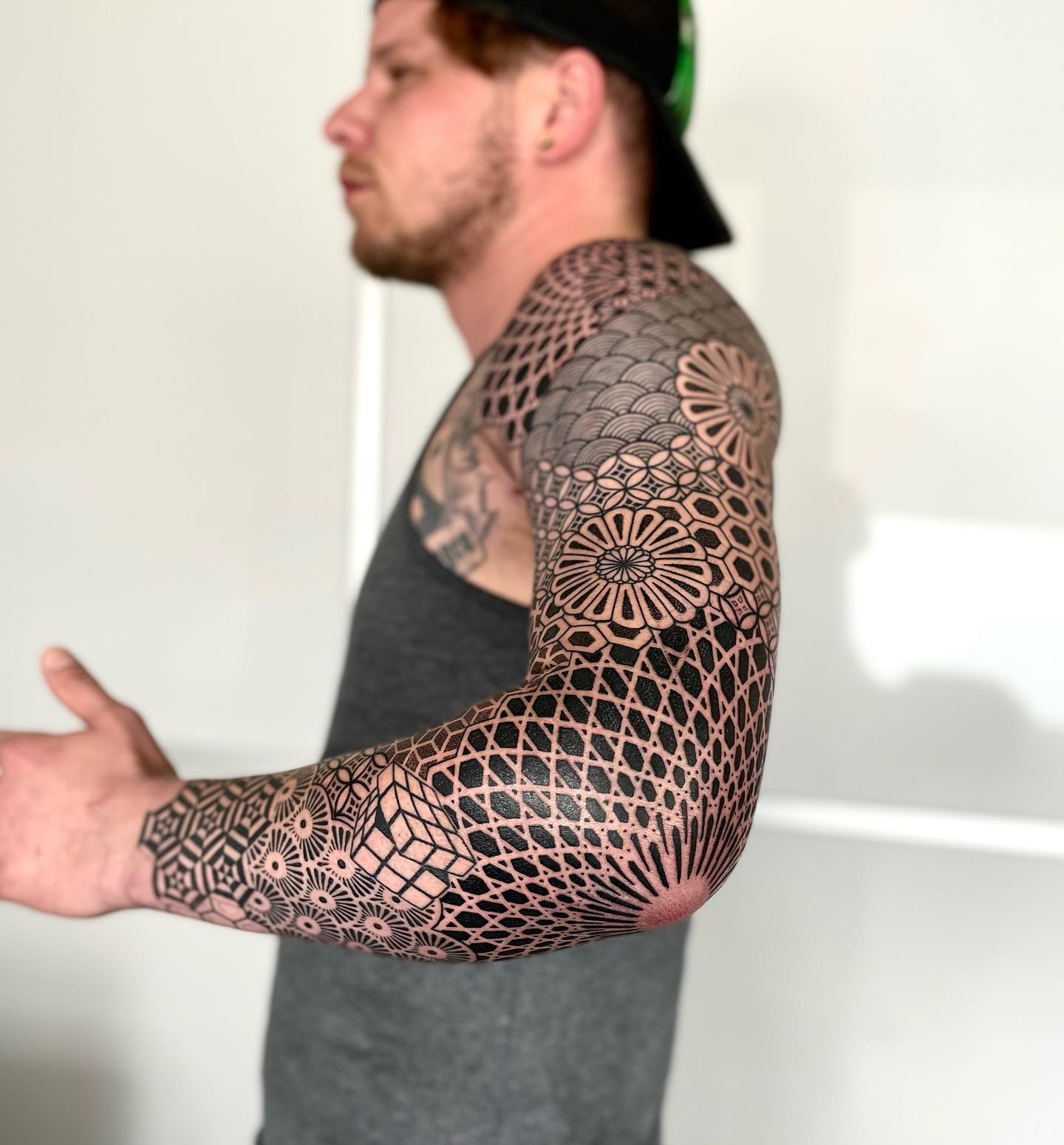 Mandala Tatuaje de codo Brazo