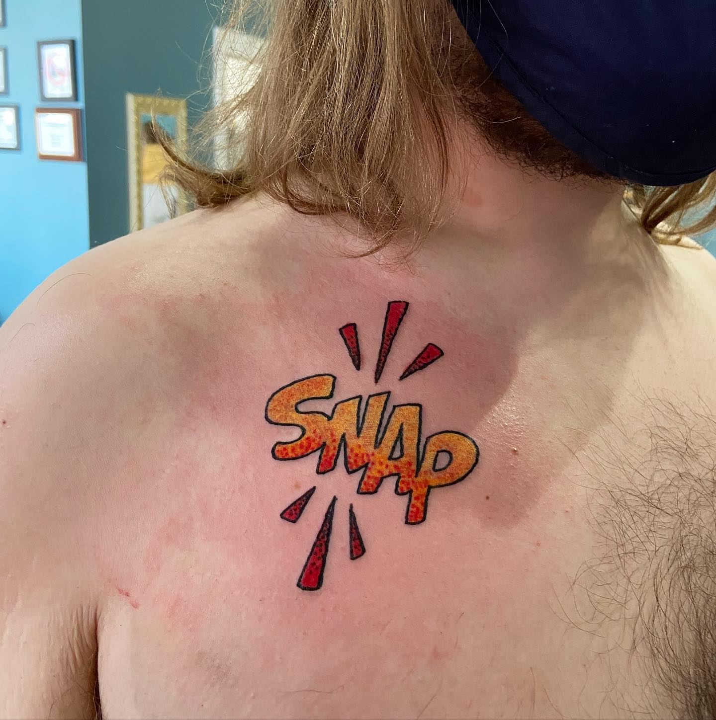 Tatuaje de clavícula para hombres.