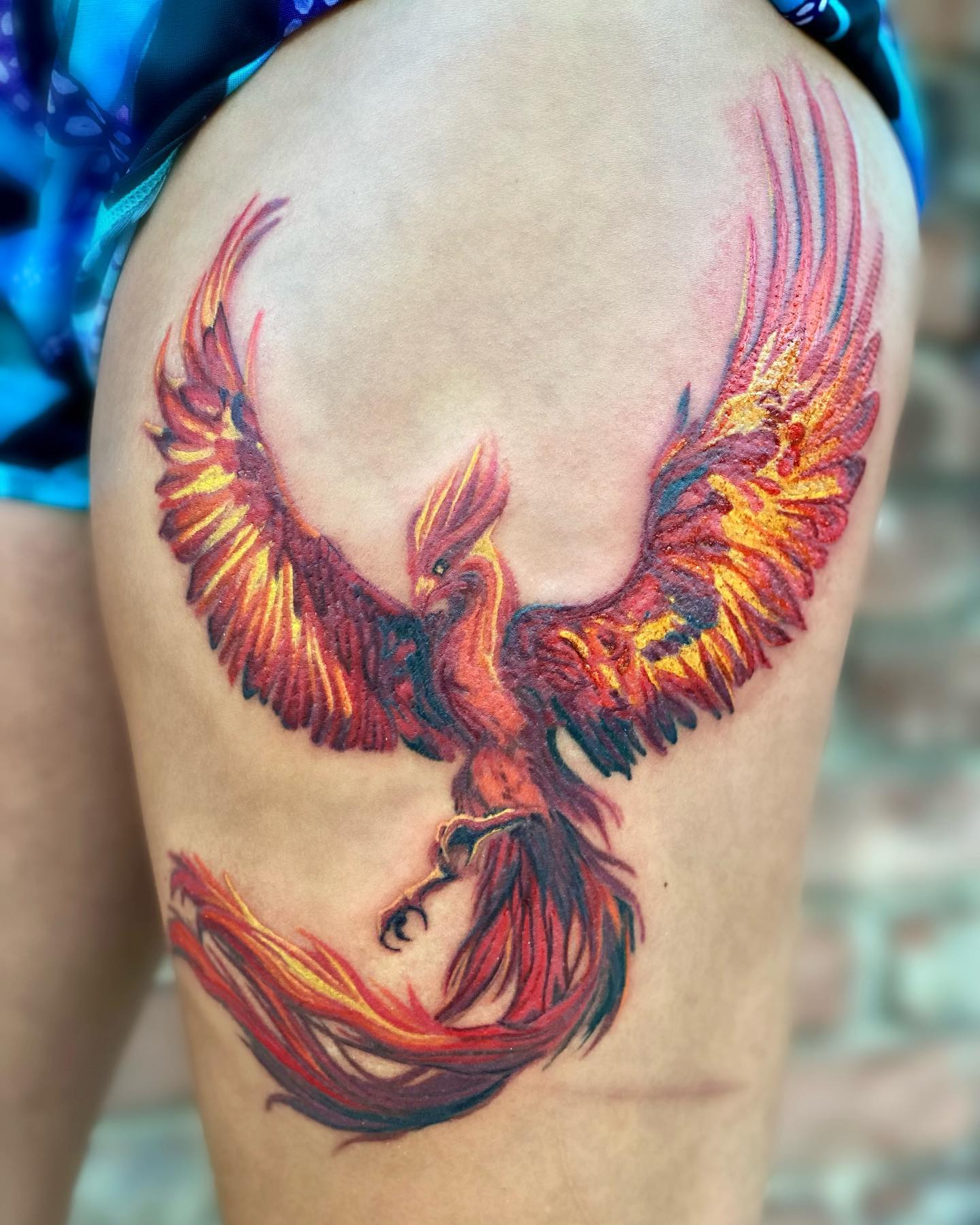 Tatuaje del Fénix Brillante