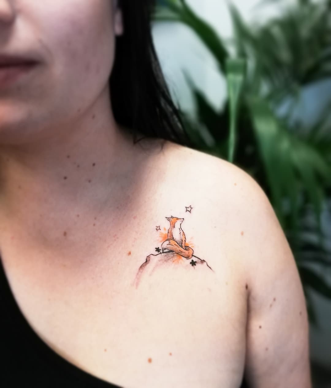 Zorro Tatuaje Clavícula