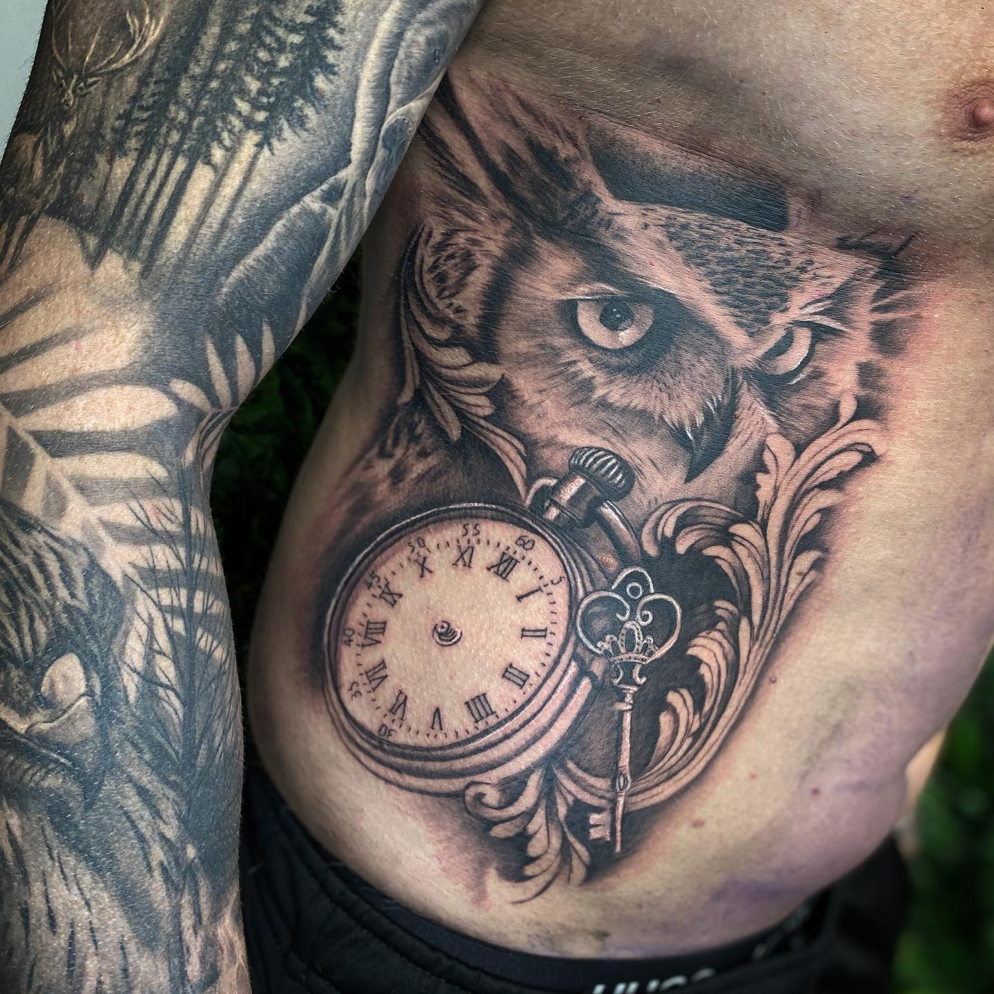 Reloj Tatuaje de costilla para hombres