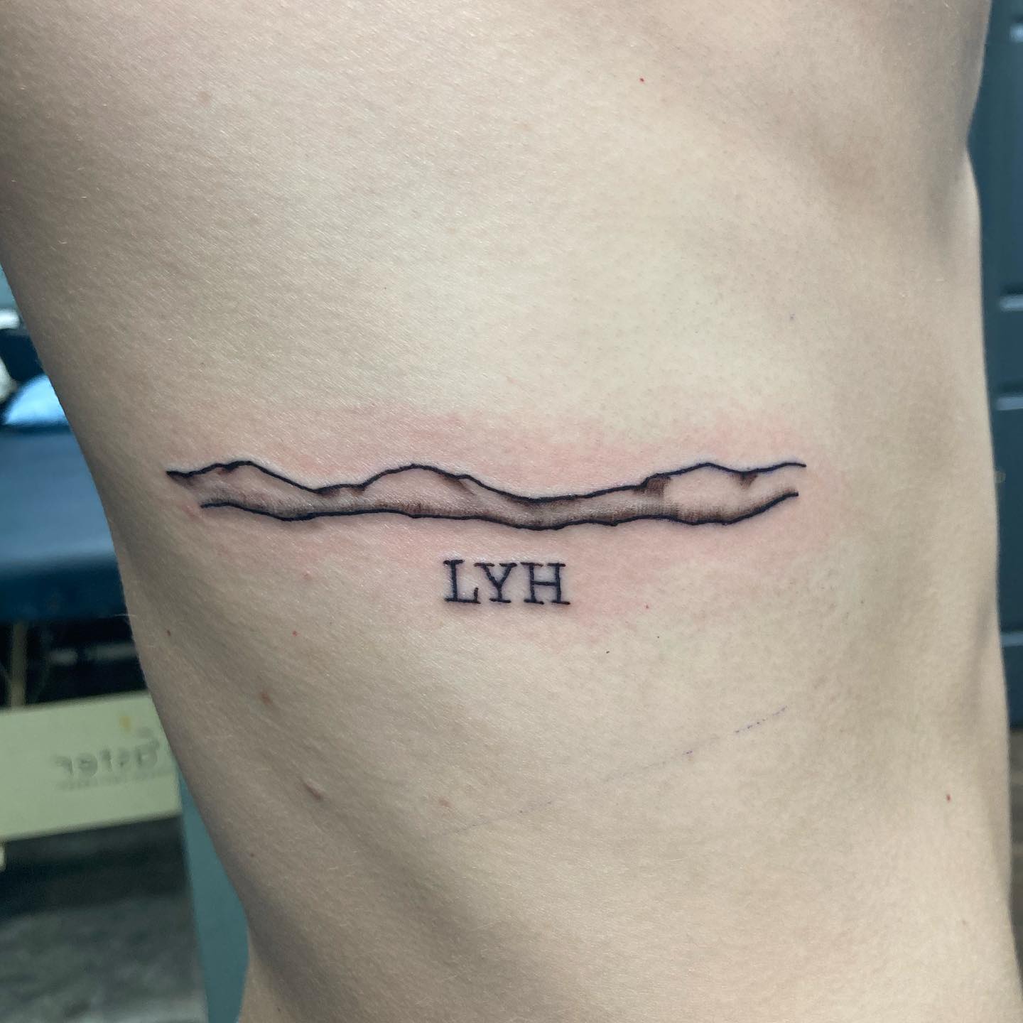Tatuaje simple de costilla