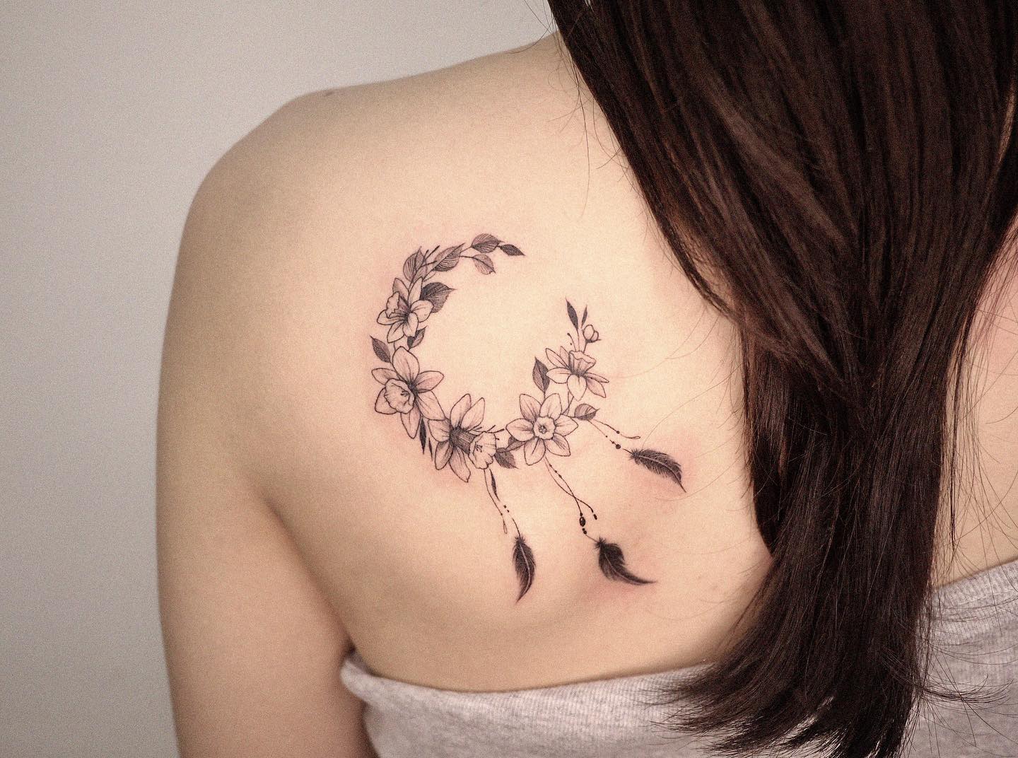 Atrapasueños Flor Narciso Tatuaje