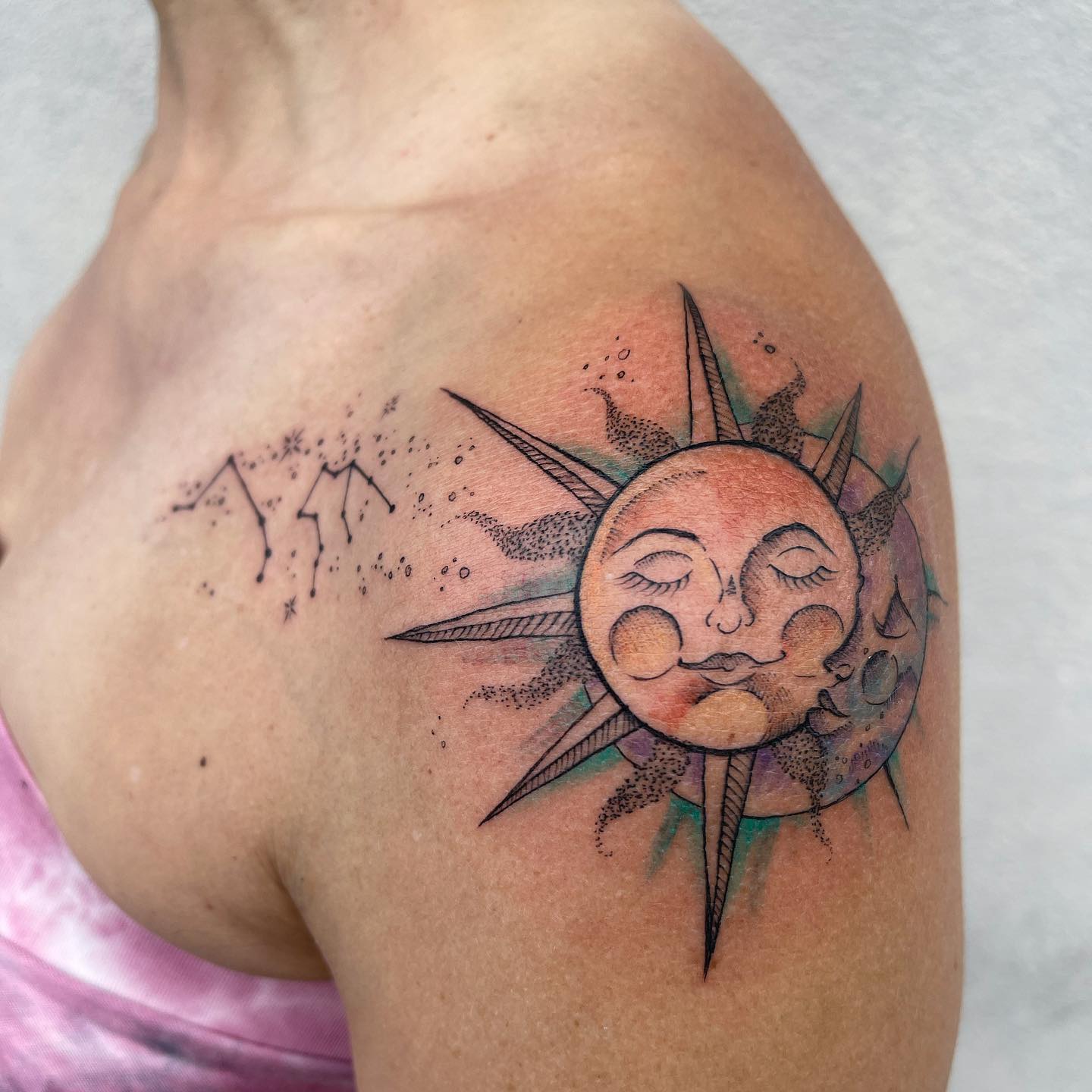 Impresión solar artística