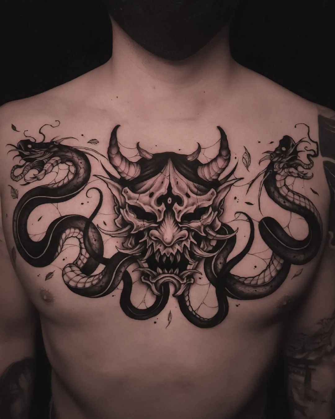 Tatuajes de la Máscara Oni: 50 Ideas y diseños con mucho color