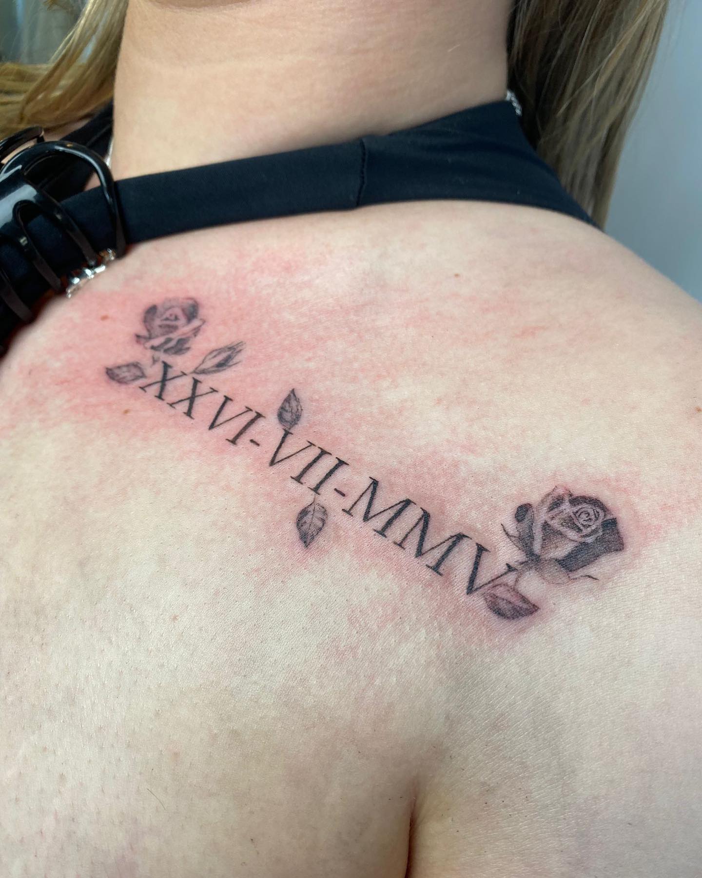 Tatuaje personal de número romano.