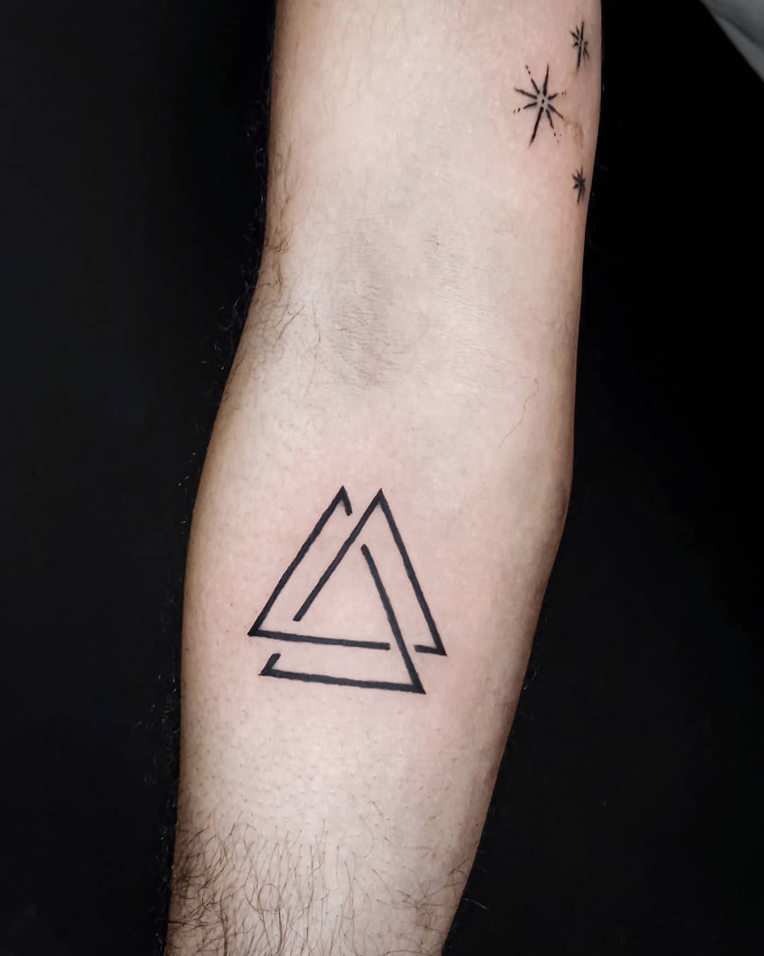 Tatuaje Valknut con impresión pequeña