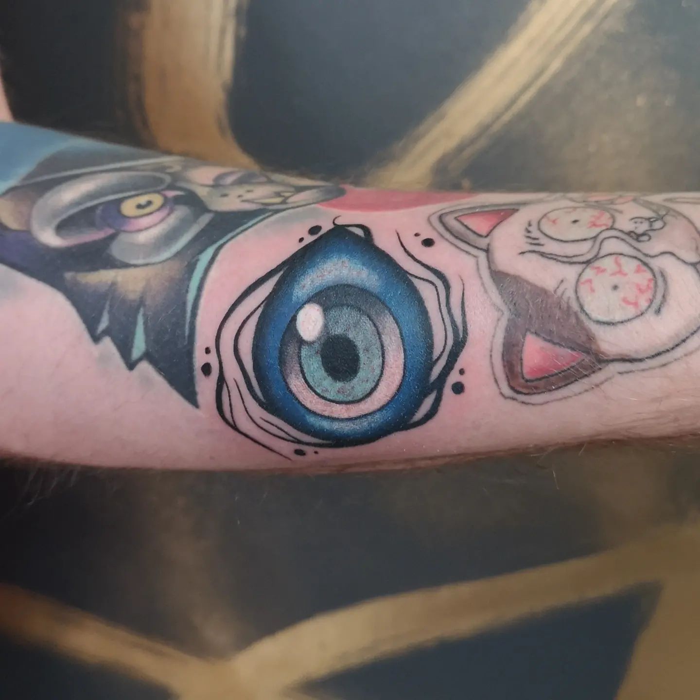 Concepto de tatuaje de Ojo Maligno