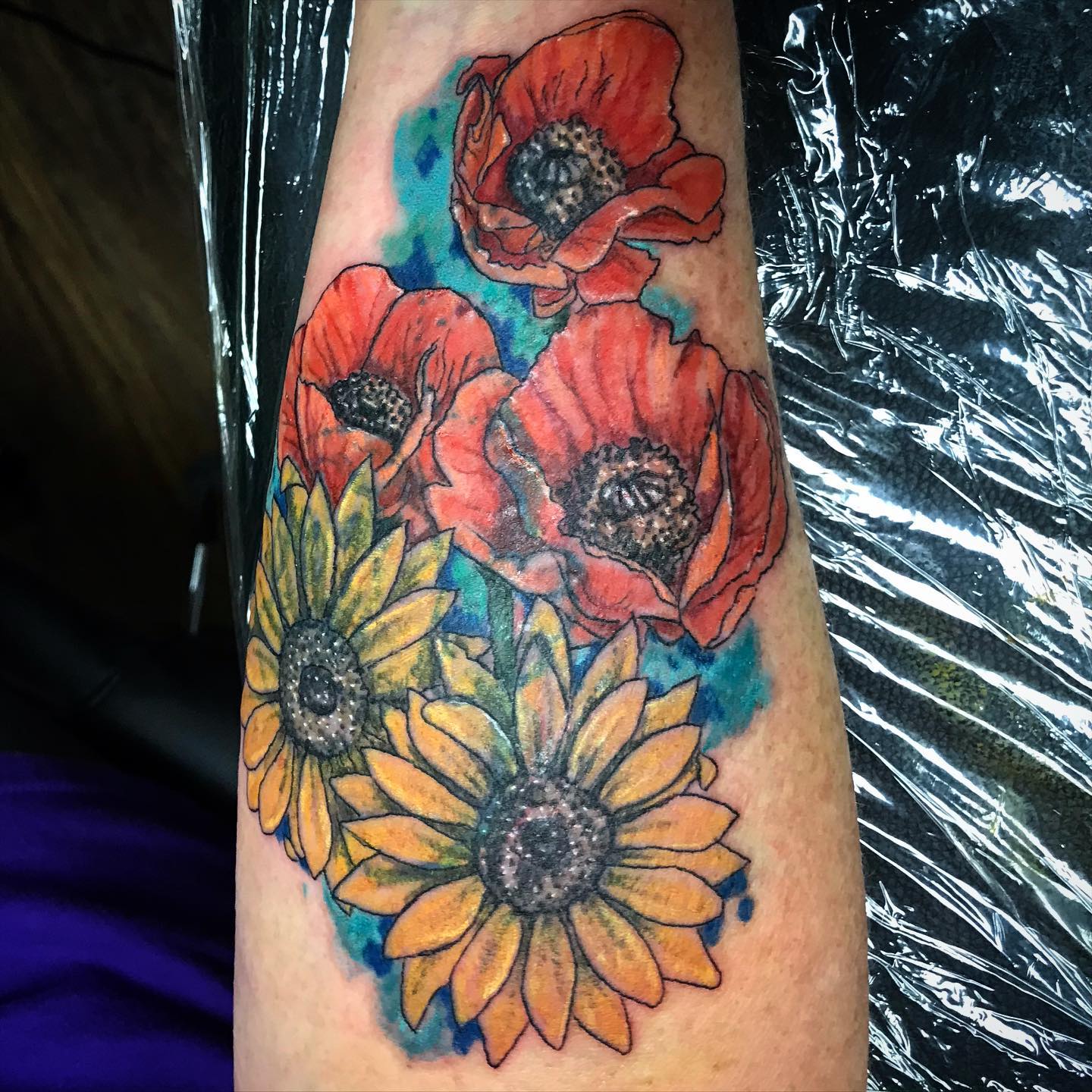 Ideas para tatuajes de girasol artísticos