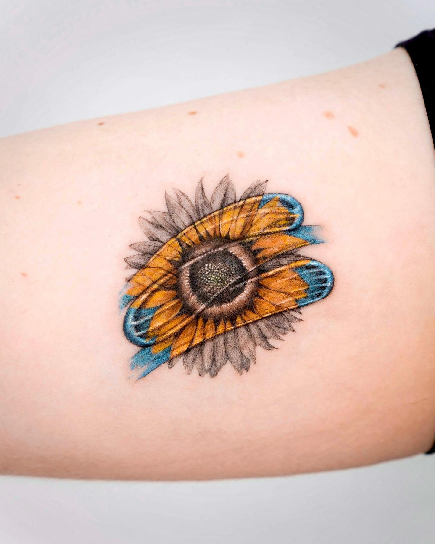 Tatuajes de girasoles Plantilla