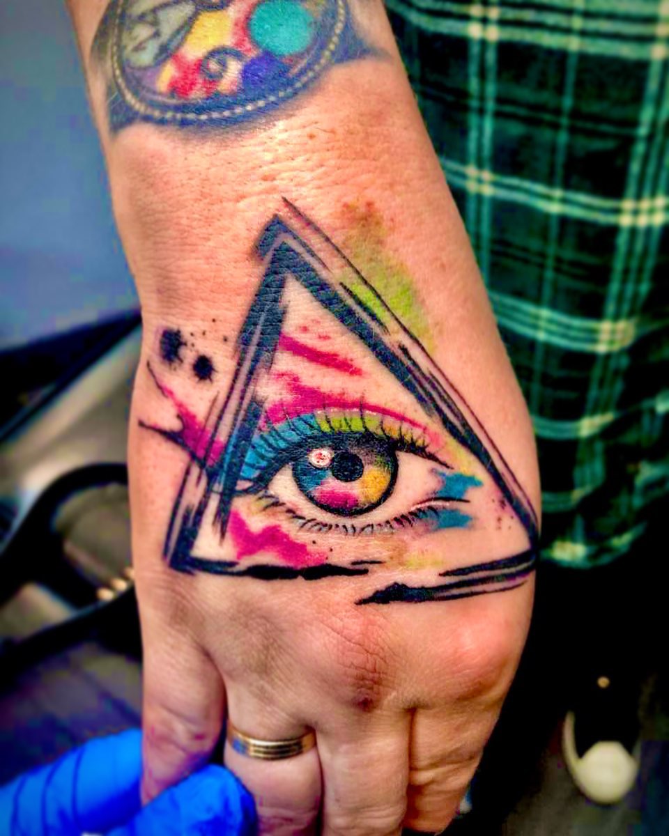 Acuarela Tatuaje Ojo Que Todo Lo Ve