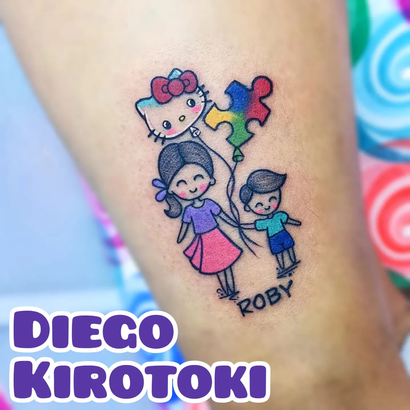 Autismo Tatuaje Niño Impresión