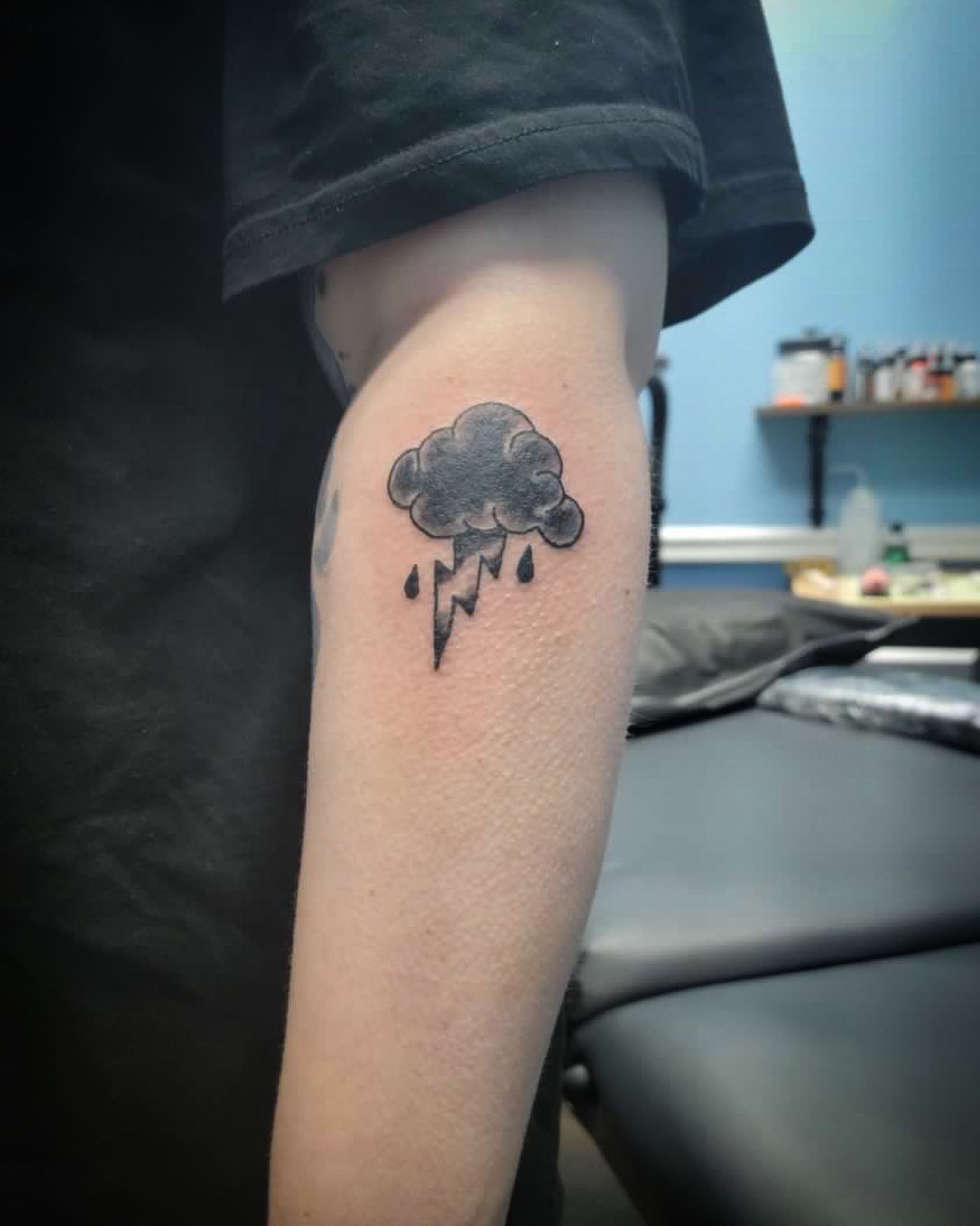 Brazo Nube Tatuaje