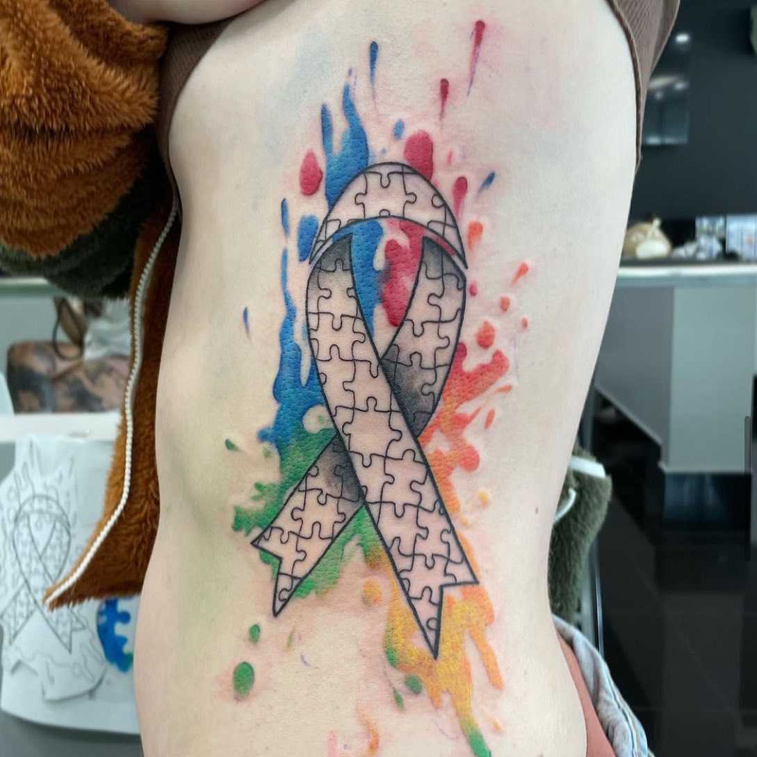 Estómago Autismo Tatuaje