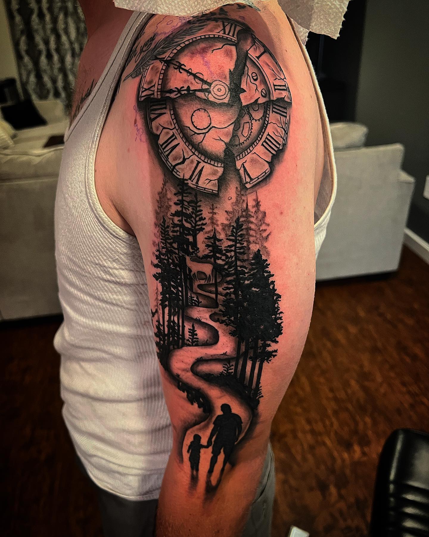 Padre e Hijo en Tatuaje de Manga