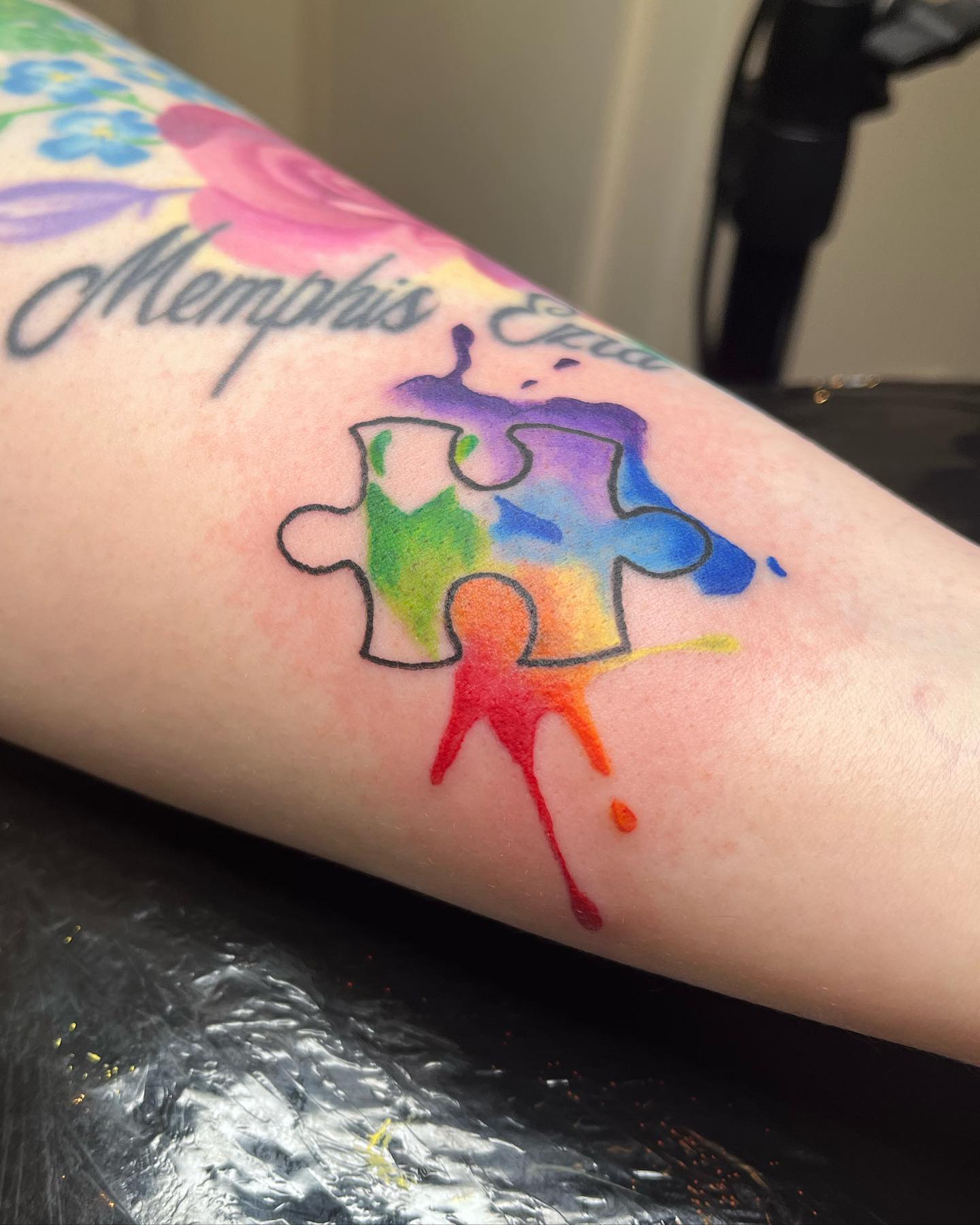 Rompecabezas Autismo Tatuaje
