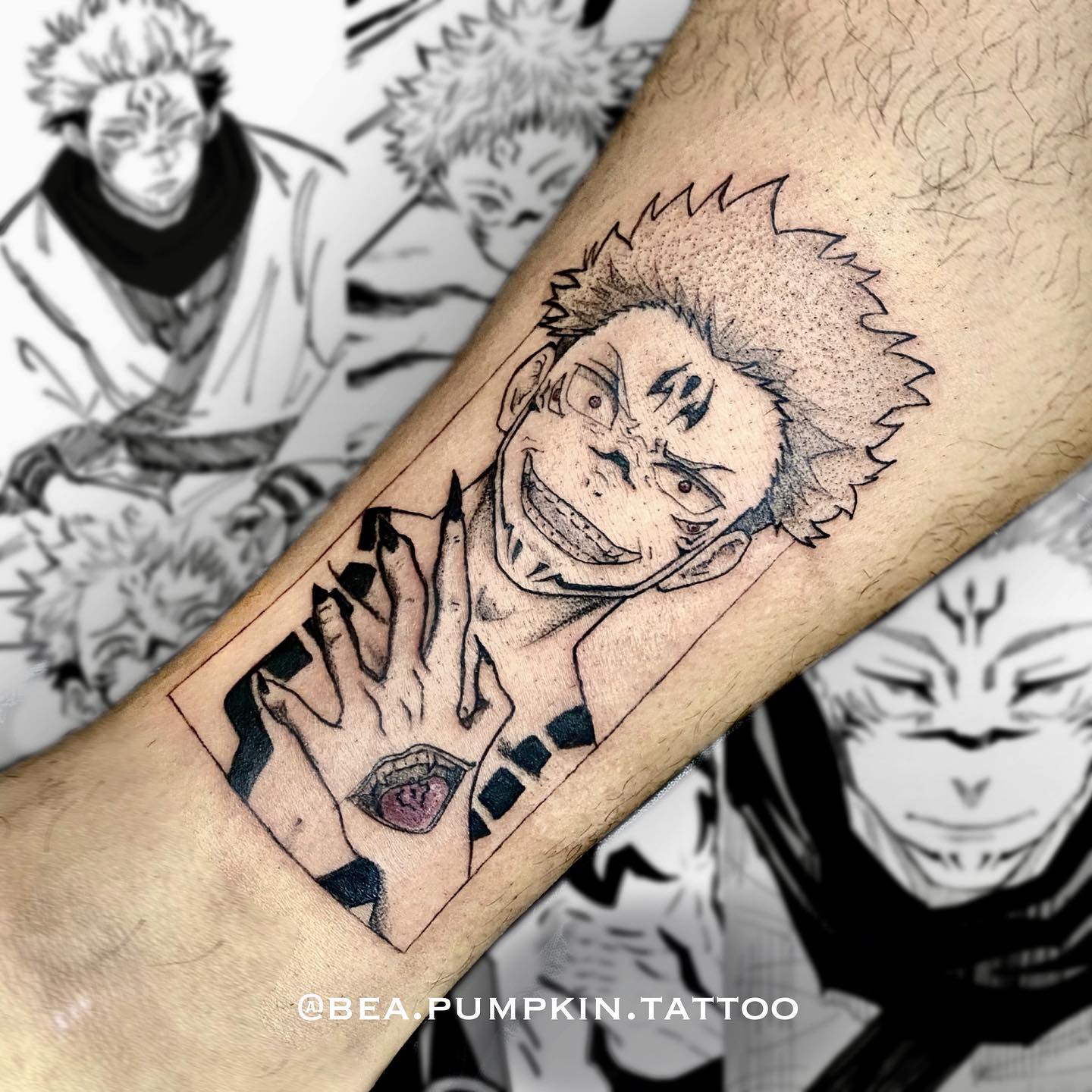 Tatuaje aterrador de Sukuna