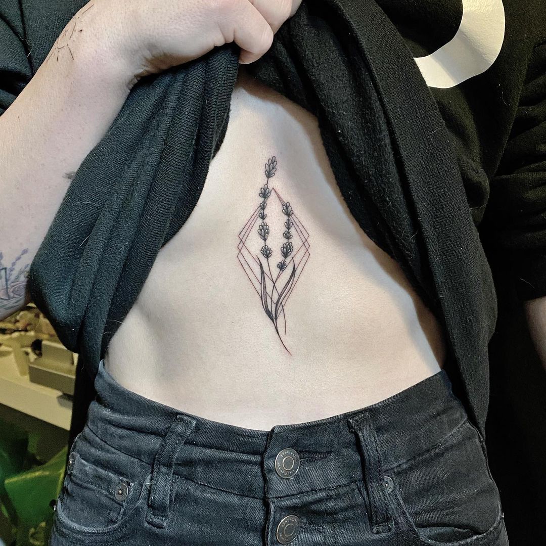 Flores Tatuaje Geométrico