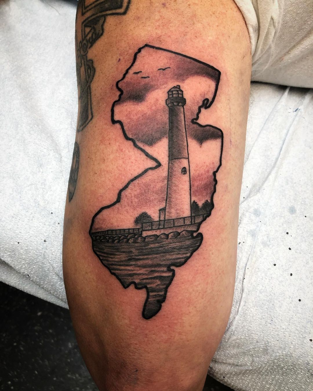 Tatuaje de mapa genial