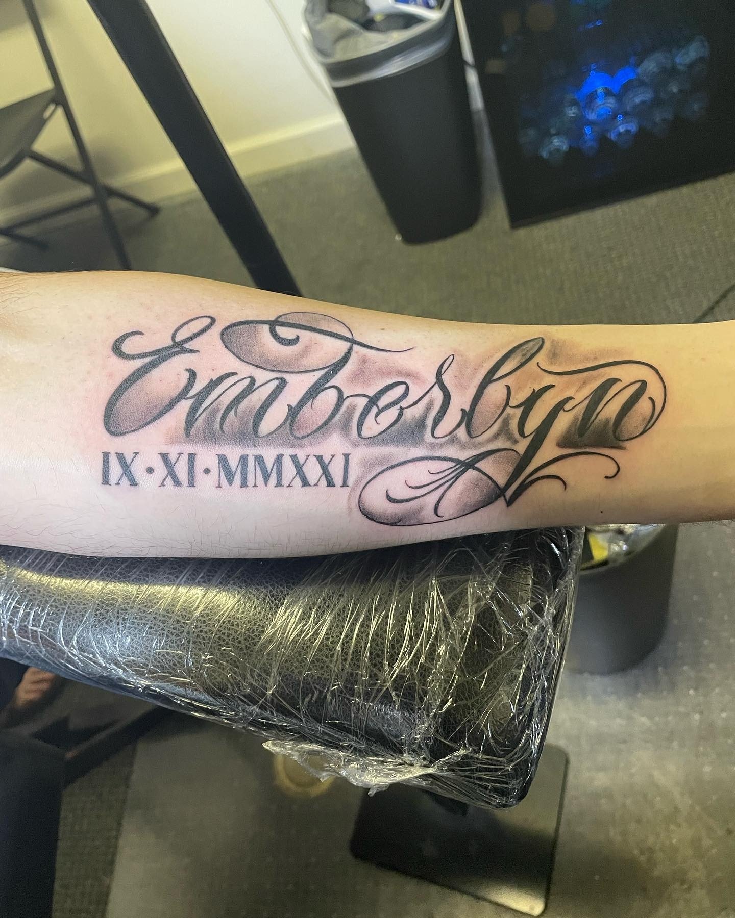 Tatuajes de nombres de niños con fechas
