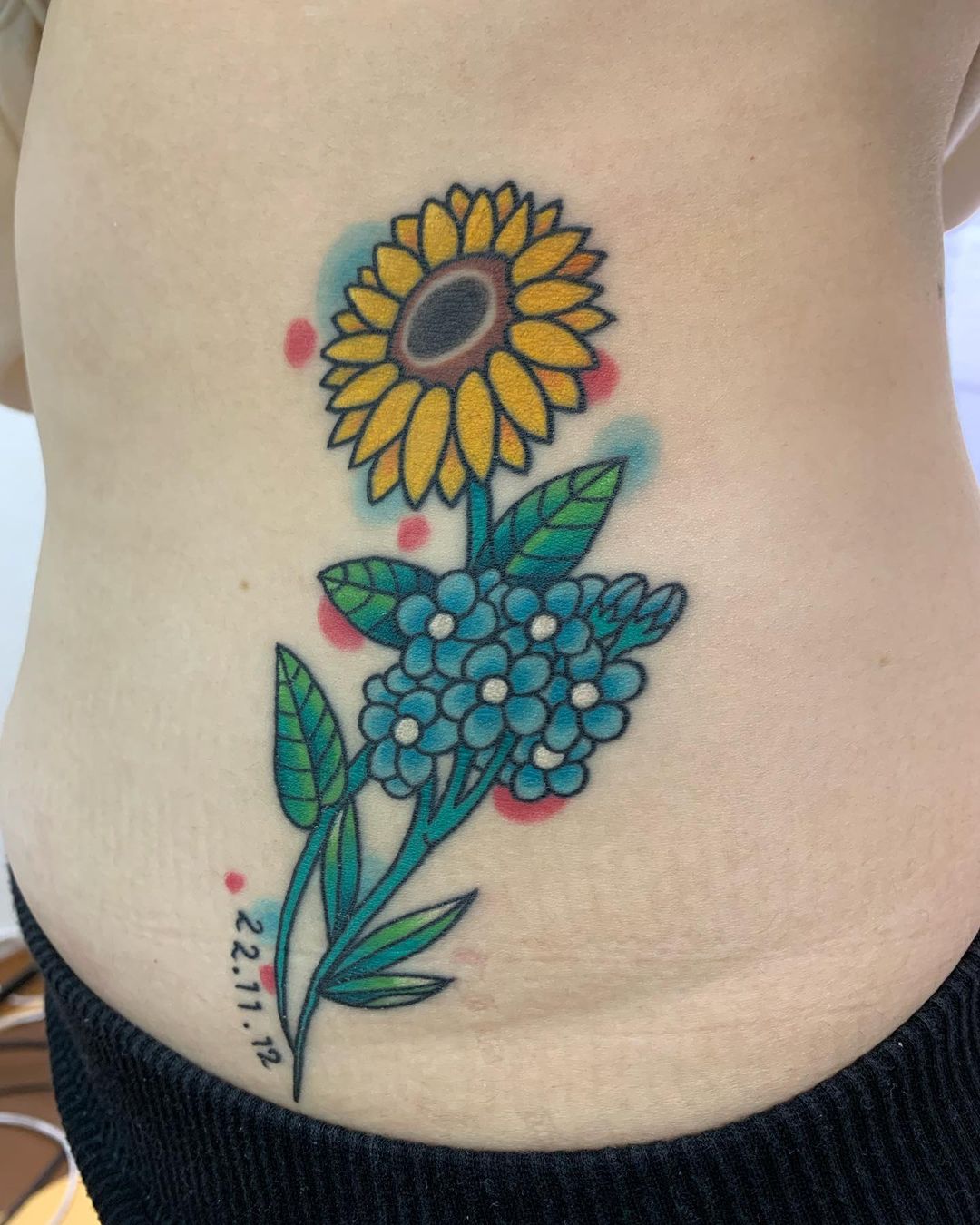 Arte Tradicional Tatuaje De Girasol