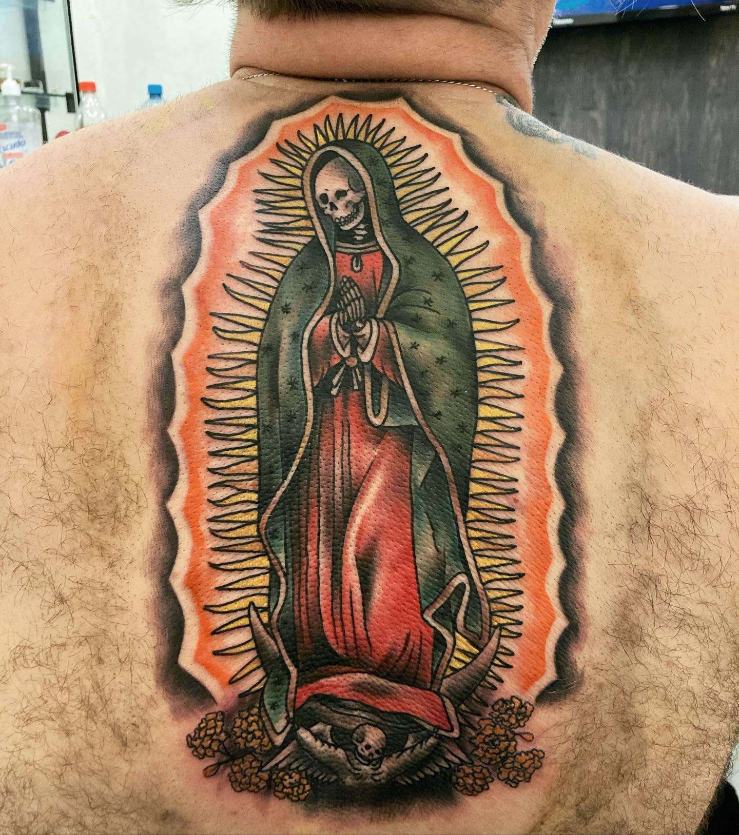 Gran diseño de tatuaje de Santa Muerte