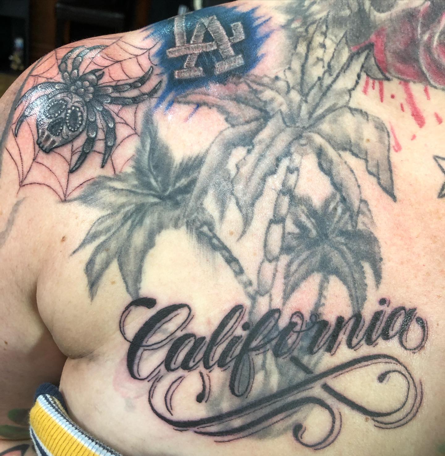 Gran tatuaje sobre el pecho
