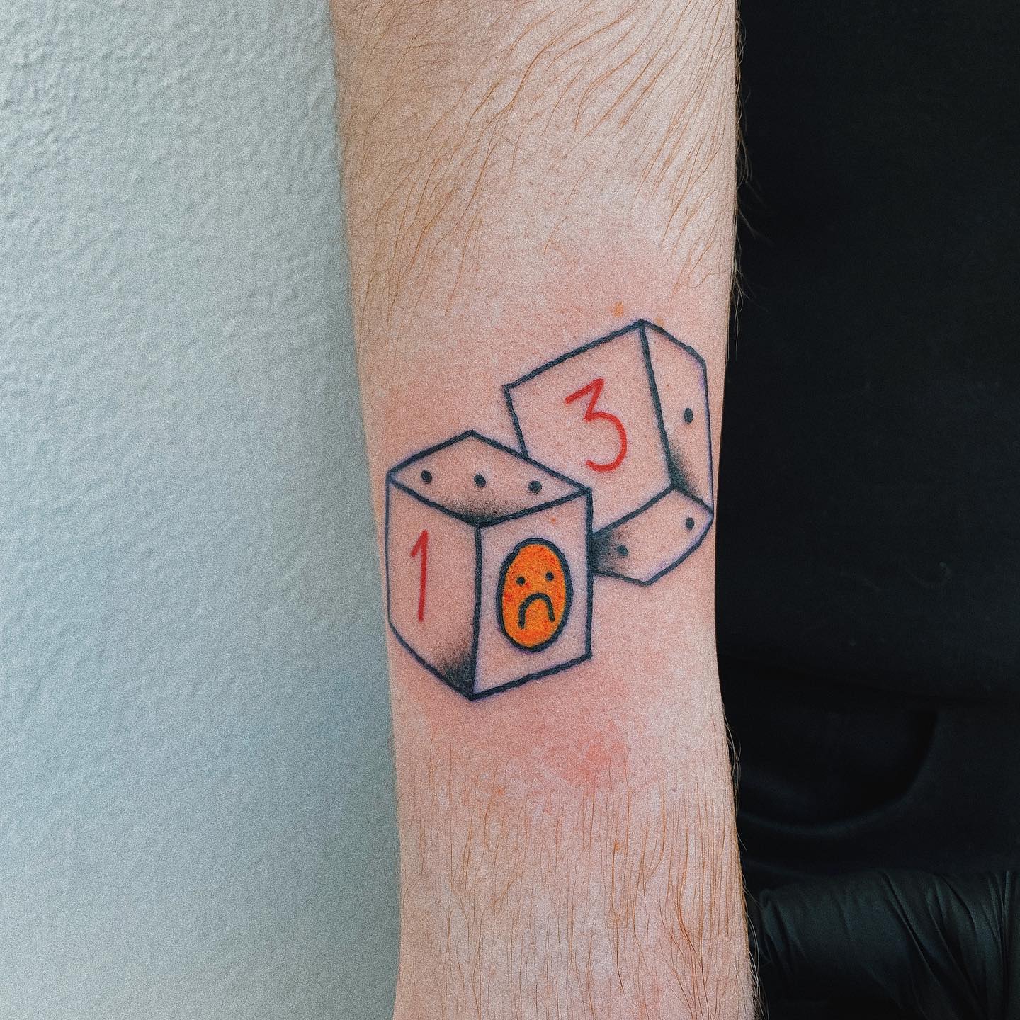 Tatuaje de Dado Número