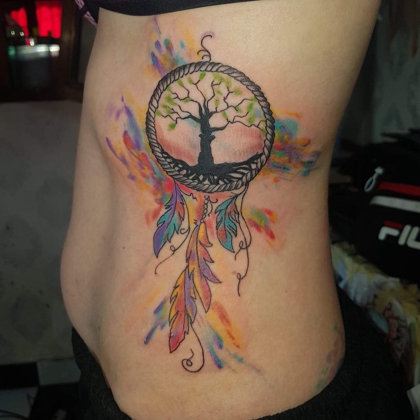 Atrapasueños con Árbol de la Vida