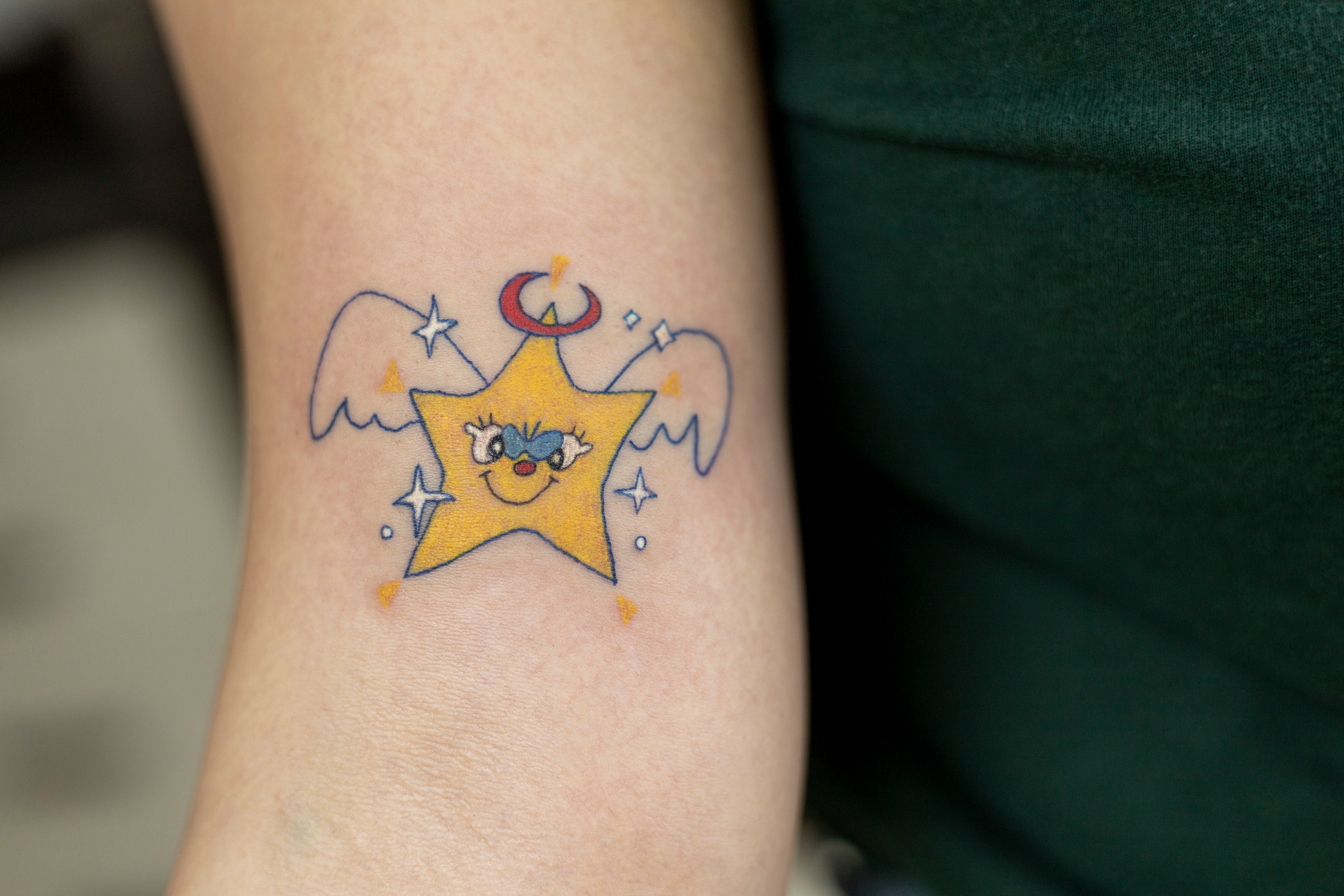 Dibujo animado, Estrella, Tatuaje.