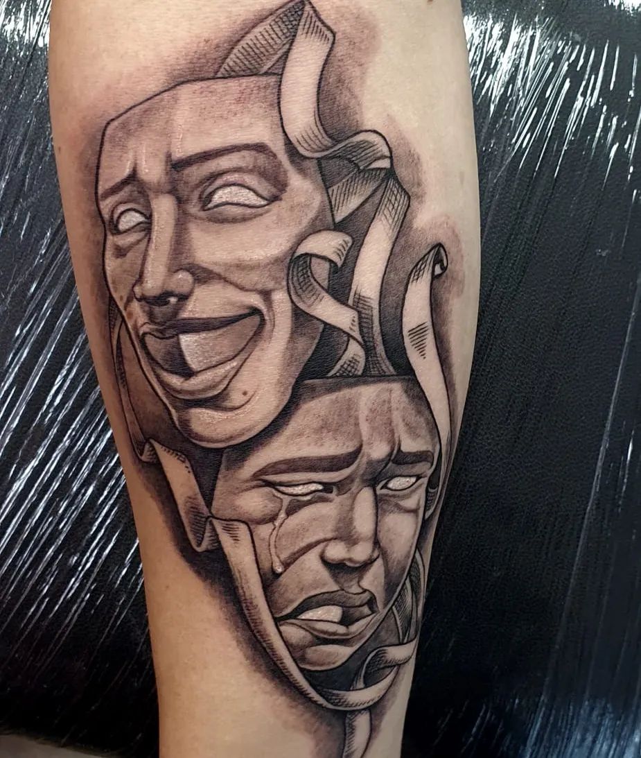 Diseño de máscara tatuaje
