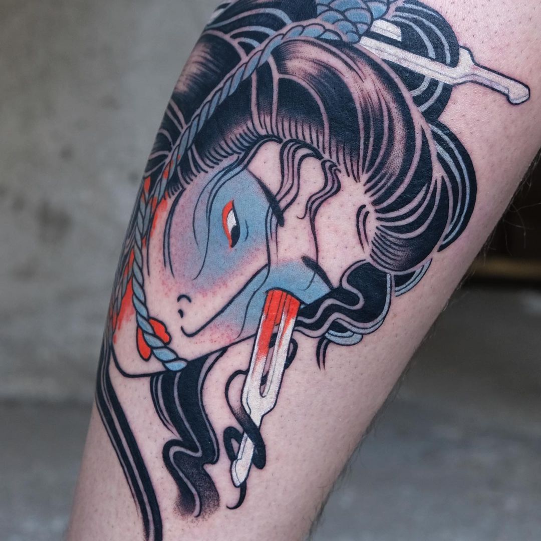 Obra de arte tatuaje Namakubi