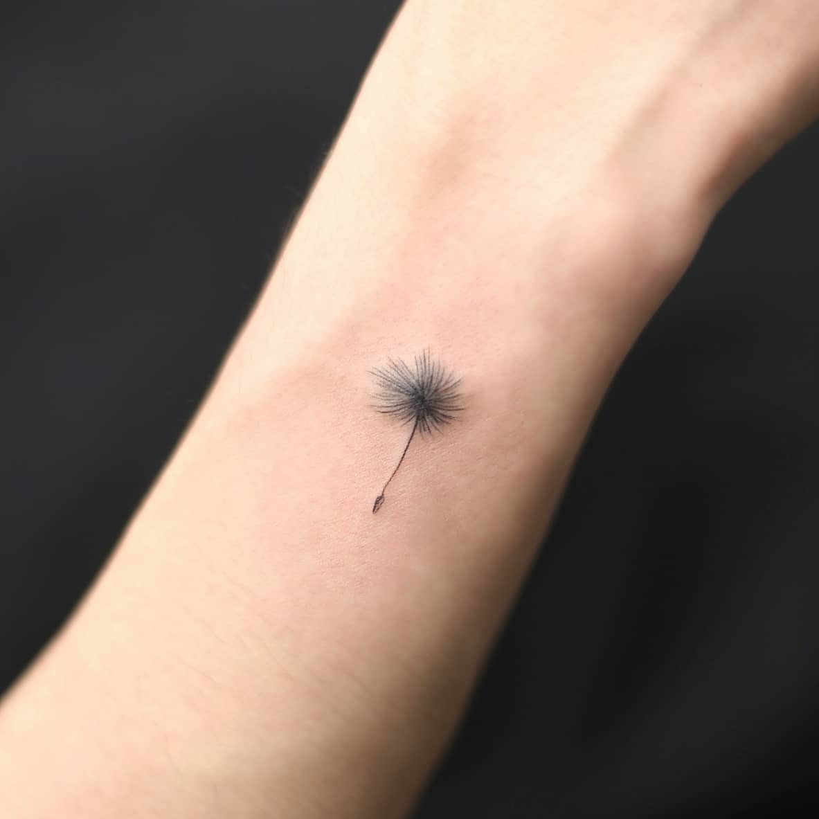 Pequeño tatuaje de diente de león