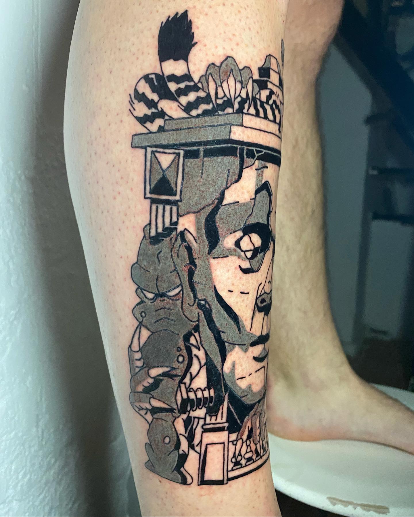 Tatuaje Negro Creativo Para Hombres