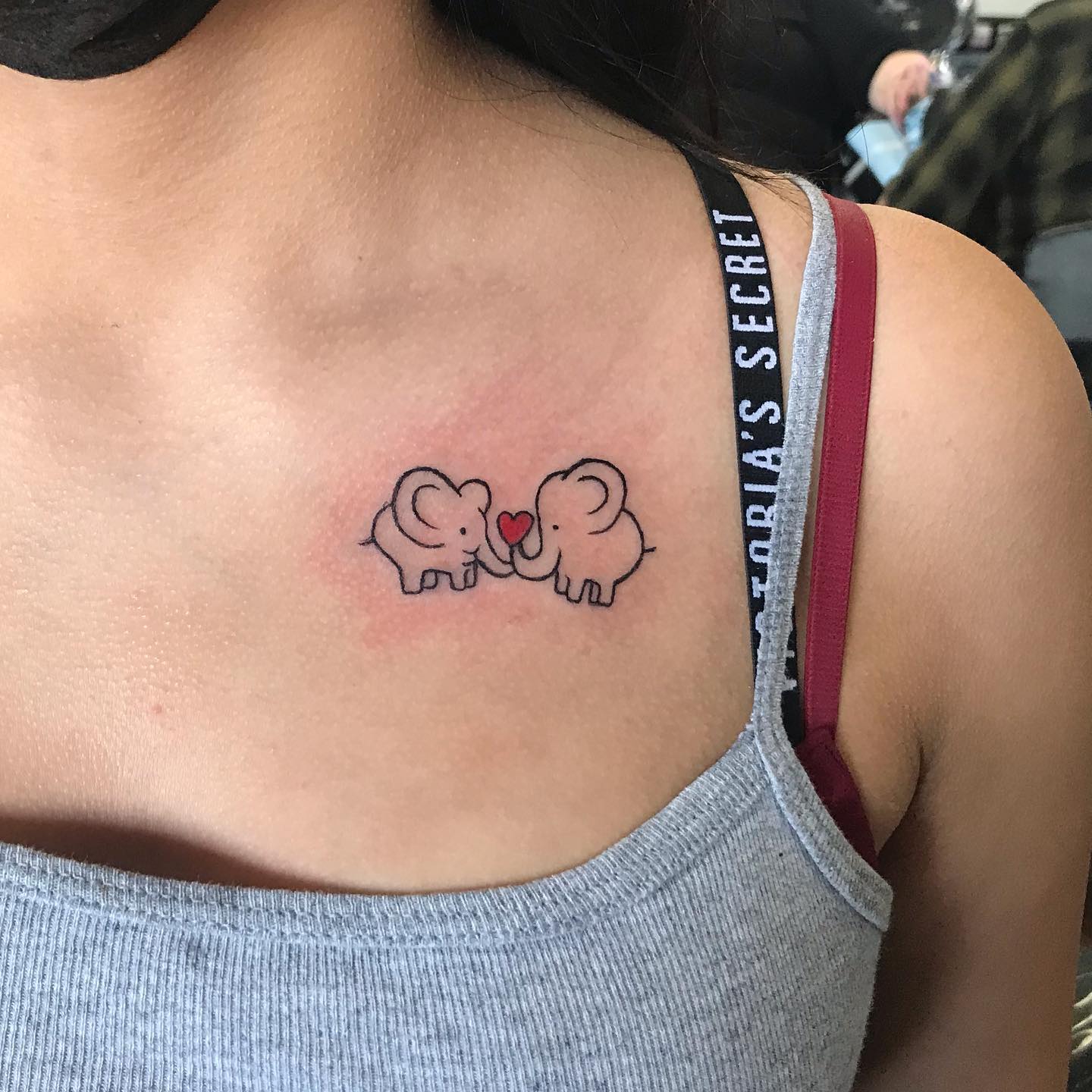 Elefante Madre Hija Tatuaje