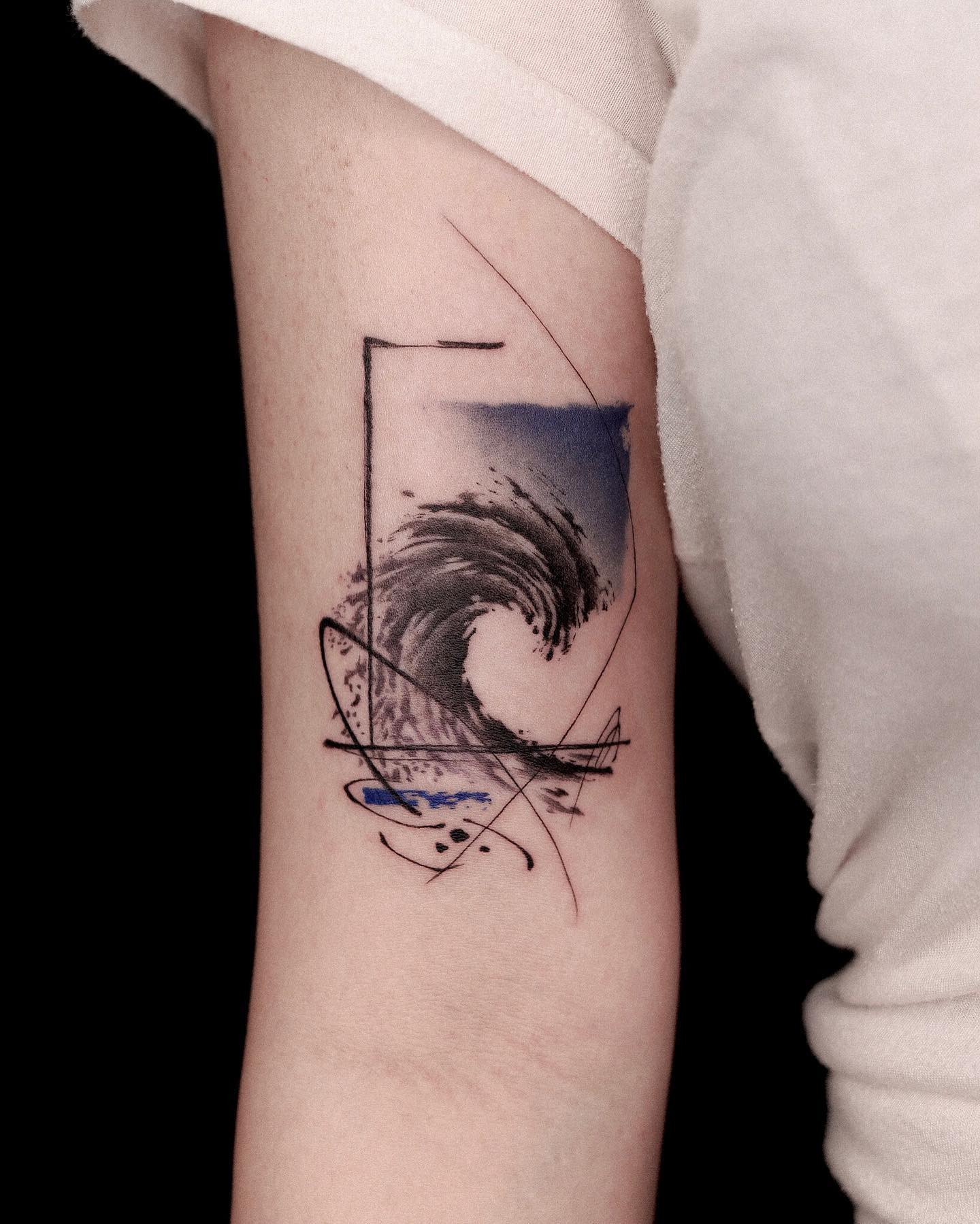 Tatuaje de Onda Cuadrada