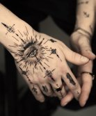 Diversión Brazo Ojo que Todo lo Ve Tatuaje