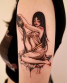 Tatuaje de Acuario altamente detallado