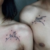 Tatuajes de Pareja de Pecho a juego