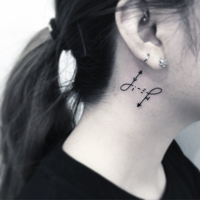 tatuaje detras de la oreja 31
