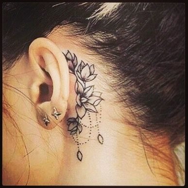 tatuaje detras de la oreja 541