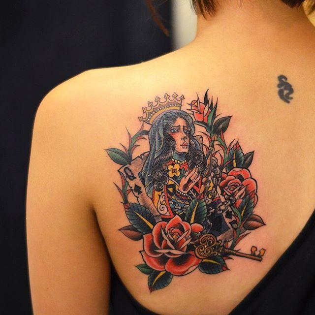 tatuaje espalda para mujer 961