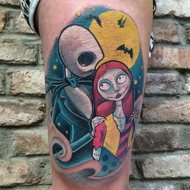 tatuaje mujer en la pierna 571
