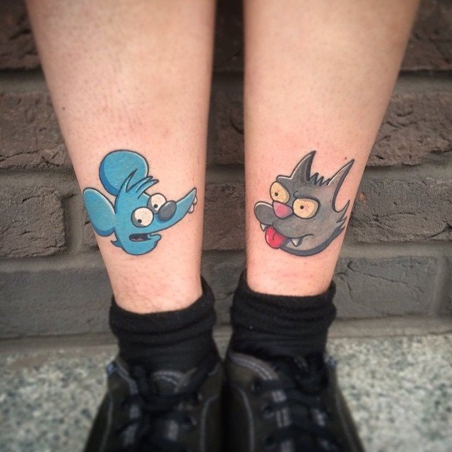 tatuaje mujer en la pierna 861