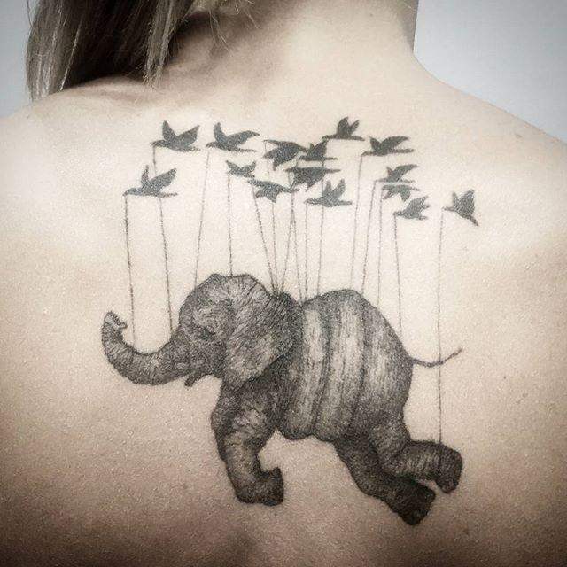 tatuaje elefantes 491